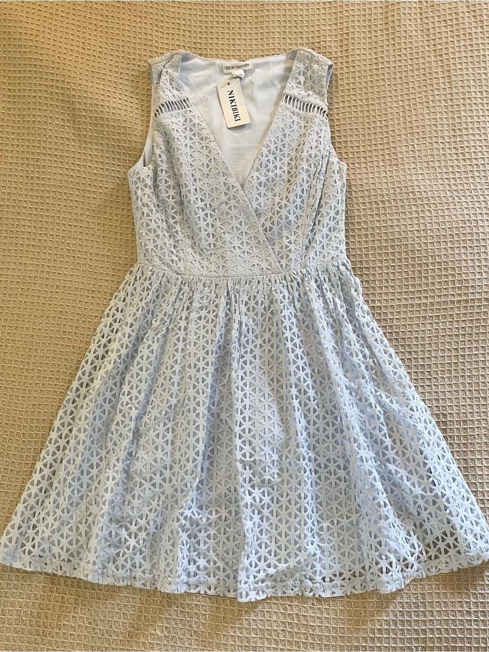 Full lace low Cut Flared Pleated Formal Dress